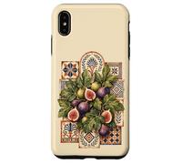 Custodia per iPhone XS Max Fichi Greci Piastrelle Mosaico Mediterraneo Antico