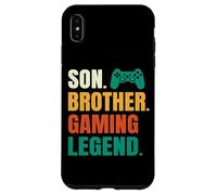 Custodia per iPhone XS Max Figlio Fratello Gaming Leggenda Video Gamer Tween Adolescente Ragazzi