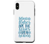 Custodia per iPhone XS Max fiocchi di neve sono i baci dal cielo amante della stagione congelata