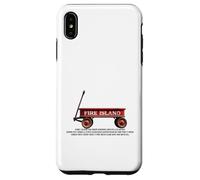Custodia per iPhone XS Max Fire Island retrò carro rosso spiaggia estate vacanza amico