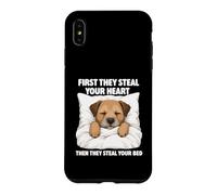 Custodia per iPhone XS Max First They Steal Your Heart - Border Terrier Amante Dog Mom