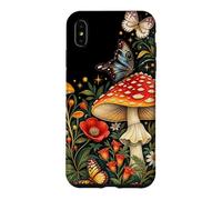 Custodia per iPhone XS Max Flora di funghi Amanita botanici vintage