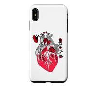 Custodia per iPhone XS Max Floral Human Heart Anatomy