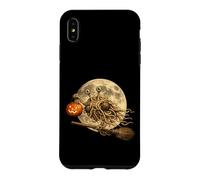 Custodia per iPhone XS Max Flying Spaghetti Monster FSM Jack O Lantern Moon scopa