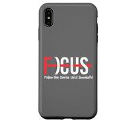 Custodia per iPhone XS Max Focus Follow One Course Until Successful Motivational Funny