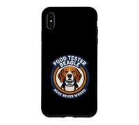 Custodia per iPhone XS Max Food Tester Beagle Nose non sbaglia mai l'umorismo