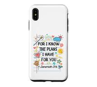Custodia per iPhone XS Max For I Know The Plans I Have For You Christian Back To School