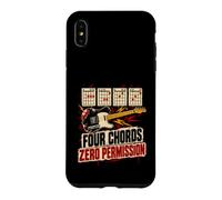 Custodia per iPhone XS Max Four Chords Zero Permission Punk Rock Chitarrista
