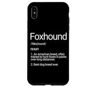 Custodia per iPhone XS Max Foxhound Dog Razza Defemination Fox Hound Dogs