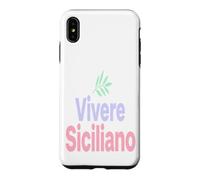Custodia per iPhone XS Max Frasi Siciliane Cuore Siciliano Cultura Italiana