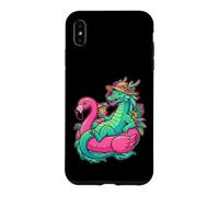 Custodia per iPhone XS Max Freddo Drago Flamingo Galleggiante Vacanze Estive