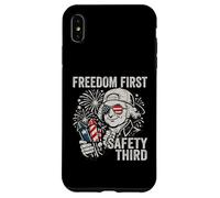 Custodia per iPhone XS Max Freedom First Safety Terzo John Adams Divertente 4 luglio