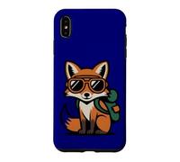 Custodia per iPhone XS Max Fresco volpe con occhiali da sole carino bambini