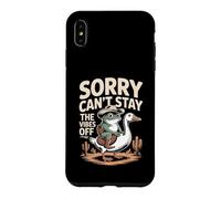 Custodia per iPhone XS Max Frog Sorry Can't Stay Le vibrazioni sono disattivate