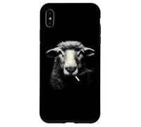 Custodia per iPhone XS Max Fumo Pecore Ritratto Divertente Fattoria Animale