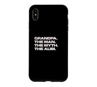 Custodia per iPhone XS Max Fun Grandpa - The Man, The Myth, The Alibi