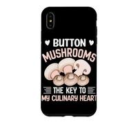 Custodia per iPhone XS Max Funghi Button La chiave del mio cuore culinario