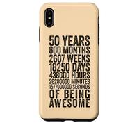 Custodia per iPhone XS Max Funny 50th Birthday Shirt Old Meter Funny 50 Year Old Gifts