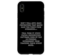 Custodia per iPhone XS Max Funny Anti Mask & Social Distancing Sarcastic Dank Meme Joke