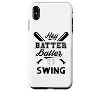 Custodia per iPhone XS Max Funny Baseball Batter Batter Swing Hey Game Day Baseball Mom