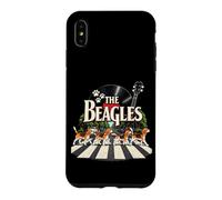 Custodia per iPhone XS Max Funny Beagle Band Music Dogs Retro Rock Pet Lover