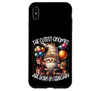 Custodia per iPhone XS Max Funny Birthday Gnome The Cutest Gnomes Are Born In February