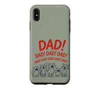 Custodia per iPhone XS Max Funny Cat Dad Yelling Cats Father's Day