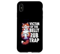 Custodia per iPhone XS Max Funny Cat Victim Of The Belly Rub Trap Kitten Joke