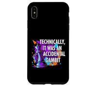 Custodia per iPhone XS Max Funny Chess Player Accidental Gambit Blunder Quote