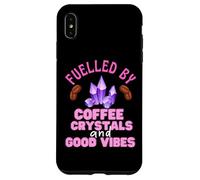 Custodia per iPhone XS Max Funny Coffee Crystals and Good Vibes Witch Citazione Halloween