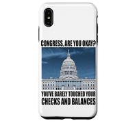 Custodia per iPhone XS Max Funny Congress US Capitol Politics Joke Washington DC Humor