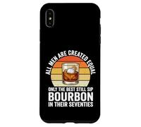 Custodia per iPhone XS Max Funny Dad 70th Birthday Bevitore Borbone anni Settanta
