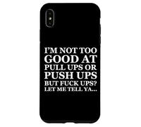 Custodia per iPhone XS Max Funny Dad Joke Adult Father's Day Pushups & Pullups Failure