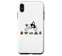 Custodia per iPhone XS Max Funny Entomologist Saying Easily Distracted by Cats and Bugs