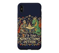 Custodia per iPhone XS Max Funny Fantasy Reader Dragon Book Lover Saggistica