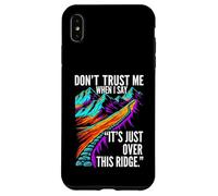 Custodia per iPhone XS Max Funny Hiking False Summit Joke Just Over This Ridge