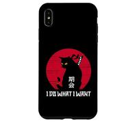 Custodia per iPhone XS Max Funny I do what I want Cat - Anime giapponese Cat Kitten Lover