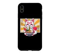 Custodia per iPhone XS Max Funny Kawaii Ramen Kids Kitsune Nine Tailed Lover