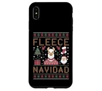 Custodia per iPhone XS Max Funny Llama Farmer Christmas Alpaca Farming Brutto Natale