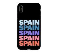 Custodia per iPhone XS Max Funny Modern Repetitive Text Design Spain Spaniard Europe