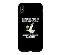 Custodia per iPhone XS Max Funny Padel Duck: Uno Di Noi Due Gioca Meglio Di Te