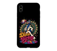 Custodia per iPhone XS Max Funny Peacock Disco Turkey Wrong Animal Name Stupid Joke