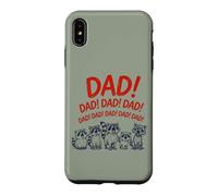 Custodia per iPhone XS Max Funny Raccoon Dad Yelling Raccoons Father's Day