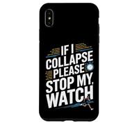 Custodia per iPhone XS Max Funny Runner Stop My Watch Running