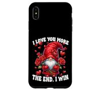 Custodia per iPhone XS Max Funny Saying Valentines Gnome Love You More The End I Win
