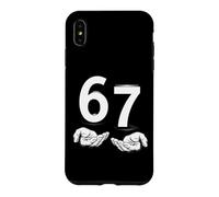 Custodia per iPhone XS Max Funny Six Seven 6 7 Meme Gen Alpha Slang 6 7 Hands
