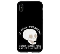 Custodia per iPhone XS Max Funny Skull I Don't Suffer From Anxiety Anymore