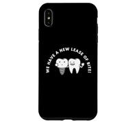 Custodia per iPhone XS Max Funny Tooth Pun We Have A New Lease of Bite