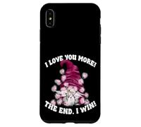 Custodia per iPhone XS Max Funny Valentines Gnome I Love You More The End I Win