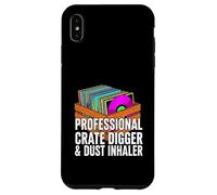 Custodia per iPhone XS Max Funny Vinyl Record Collector Crate Digger Dust Inhaler
